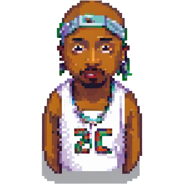2Pac, no background emoji
