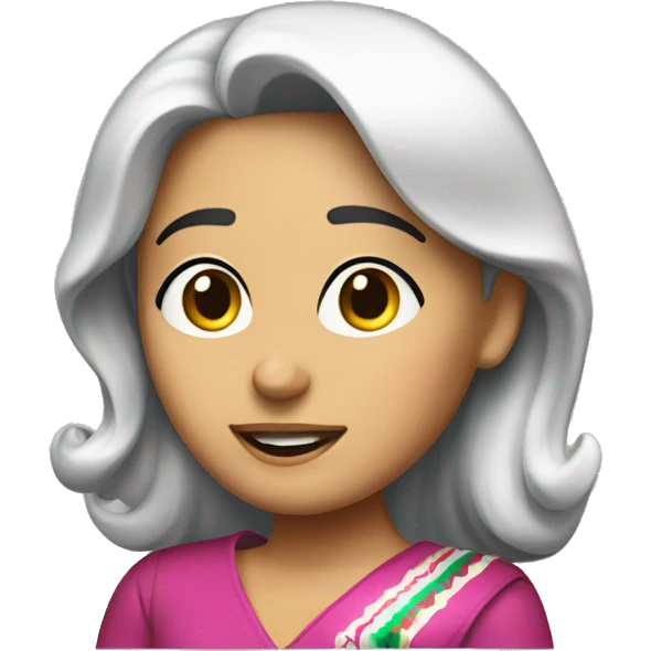 Create an image of a Mexican television character named "Adela Micha."  emoji