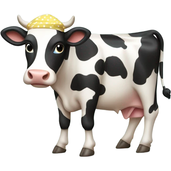 Cow in swimsuit emoji