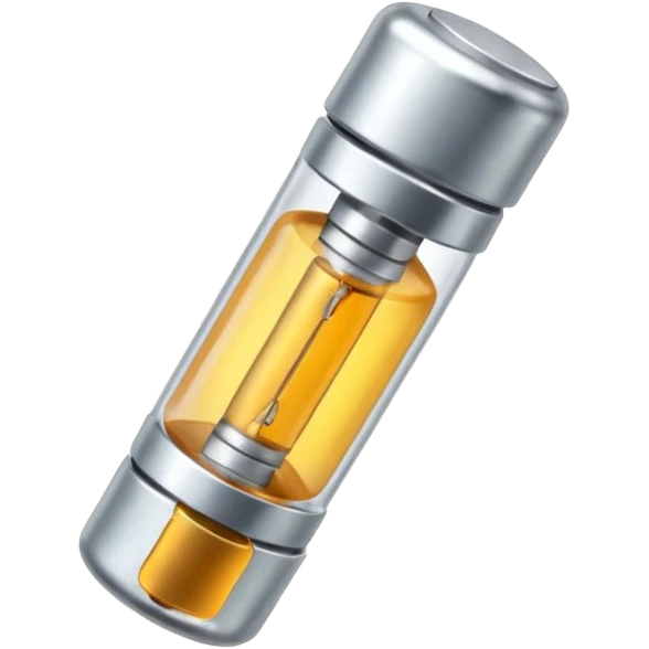 tiny glass fuse with metal caps emoji