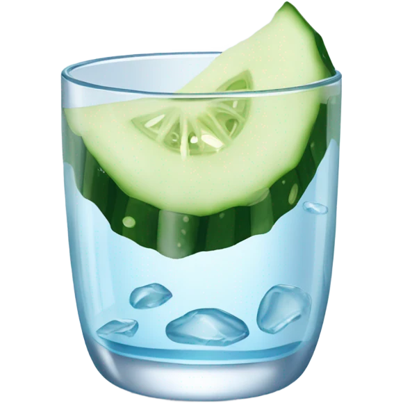 Water and cucumber emoji