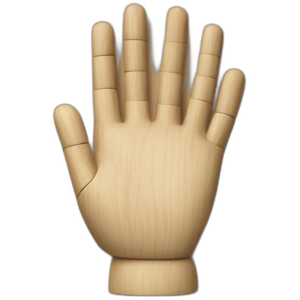 mannequin wood hand emoji