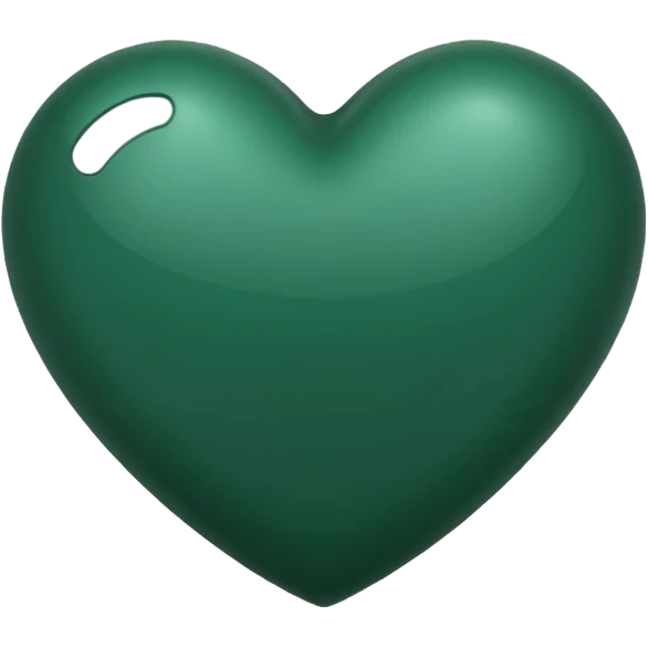 dark green heart emoji emoji