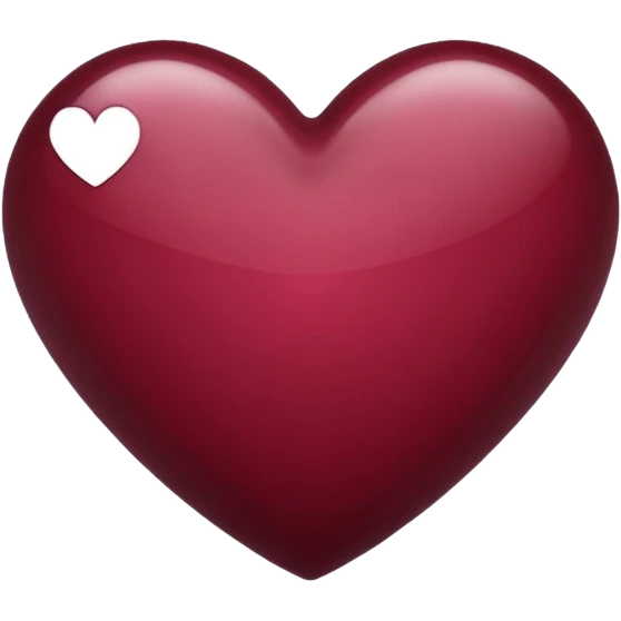 Emoji coeur comme les emojis des sms en bordeaux  emoji
