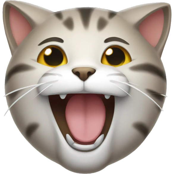 Cat laughing  emoji