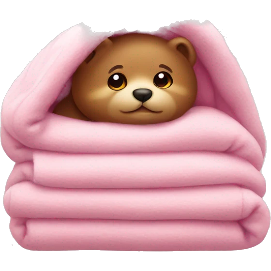 Cute cozy pink  emoji