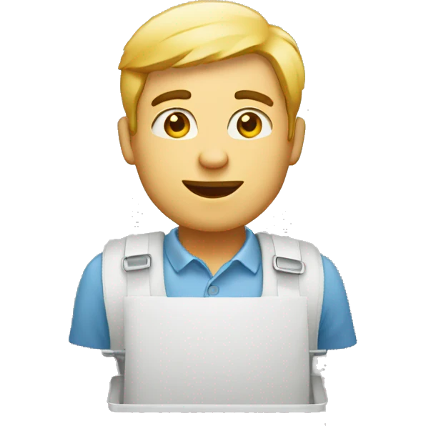 white man is going with product cart emoji