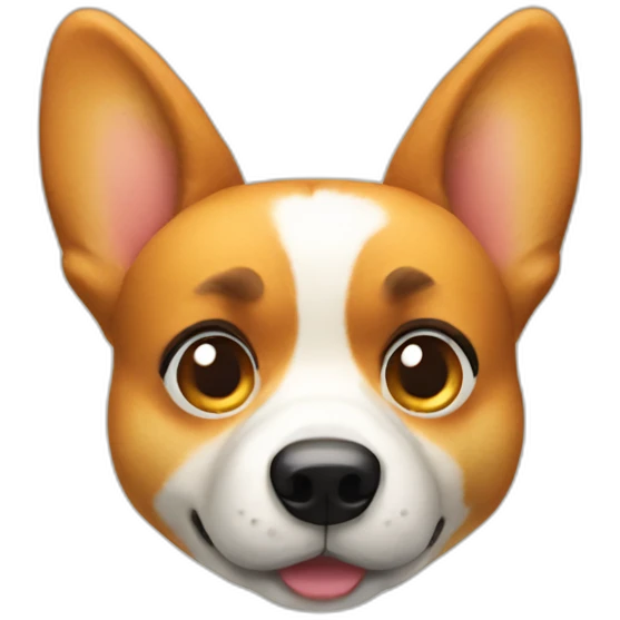 Suspicious corgi emoji