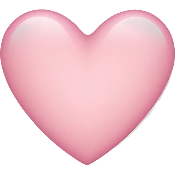 Light pink heart emoji
