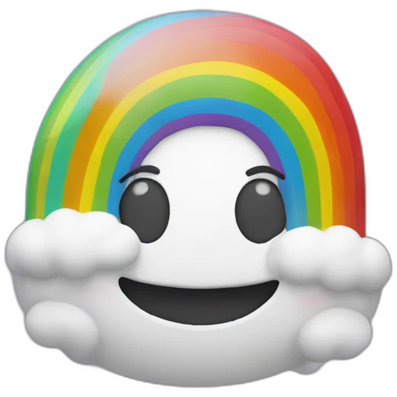 3d rainbow emoji