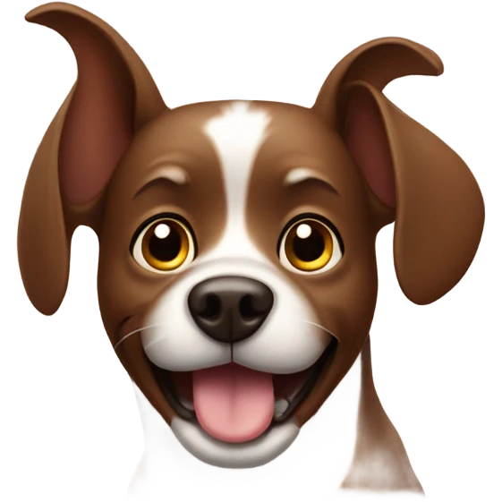 Dog with chocloate emoji