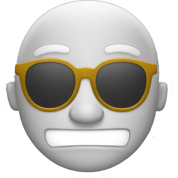 smiley with glasses emoji