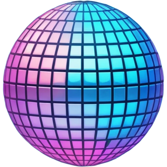 glowing disco ball emoji