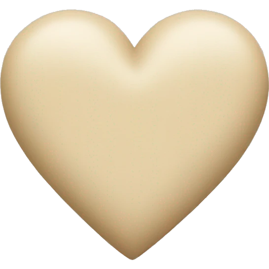 Beige heart  emoji