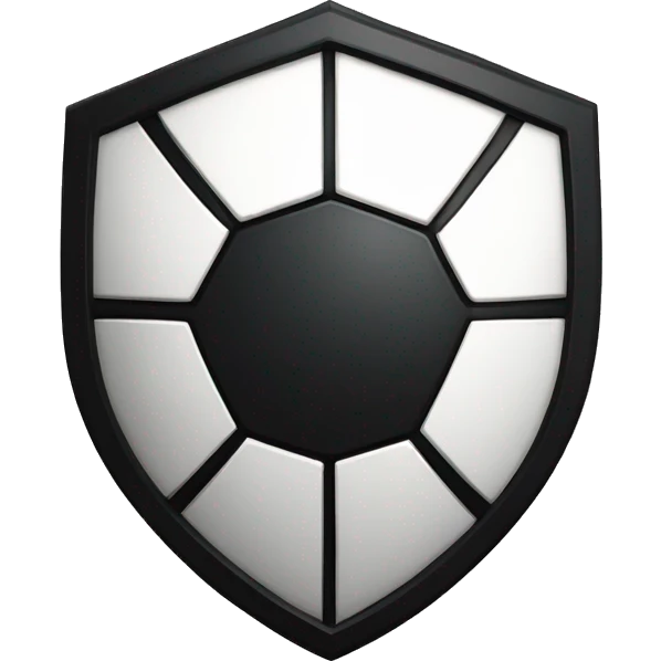 blason de football avec un ninja noir emoji