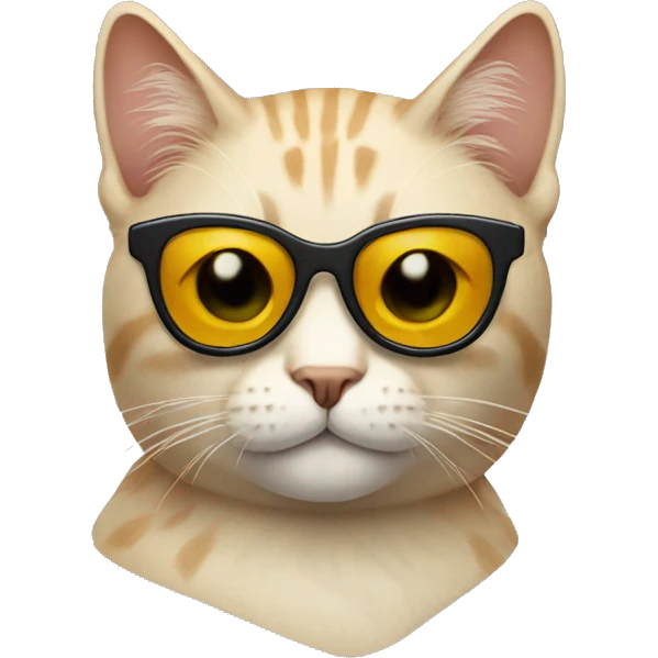 Cat with sunglasses emoji