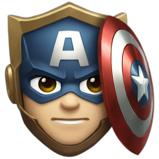 captain america shieldbadge emoji