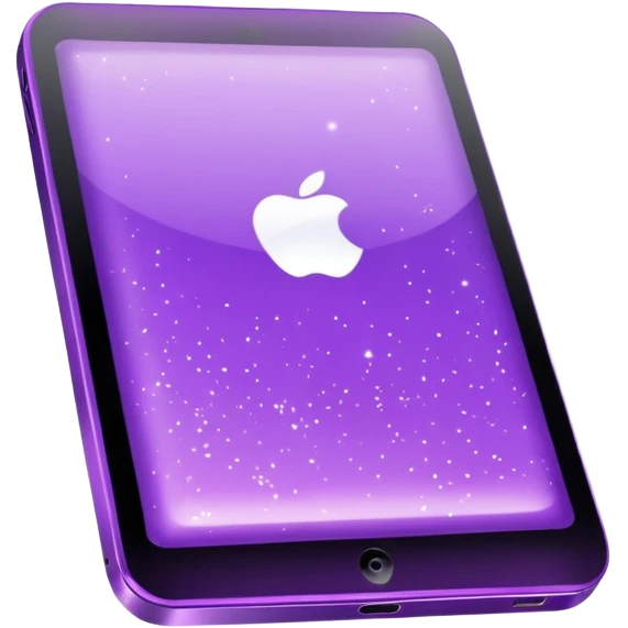 glitter purple tablet emoji