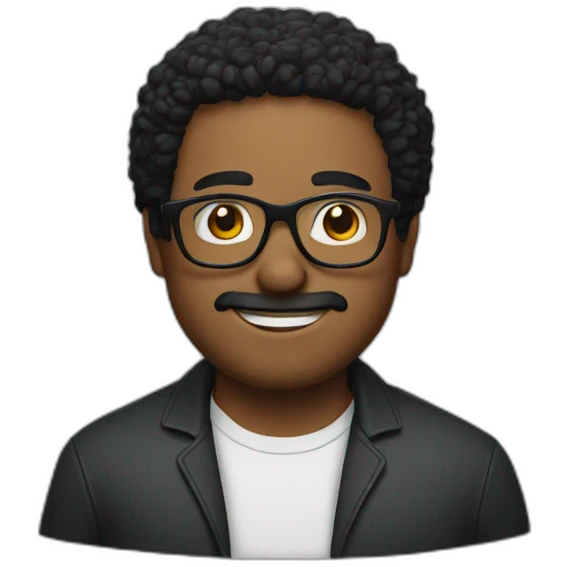 mike james with glasses emoji