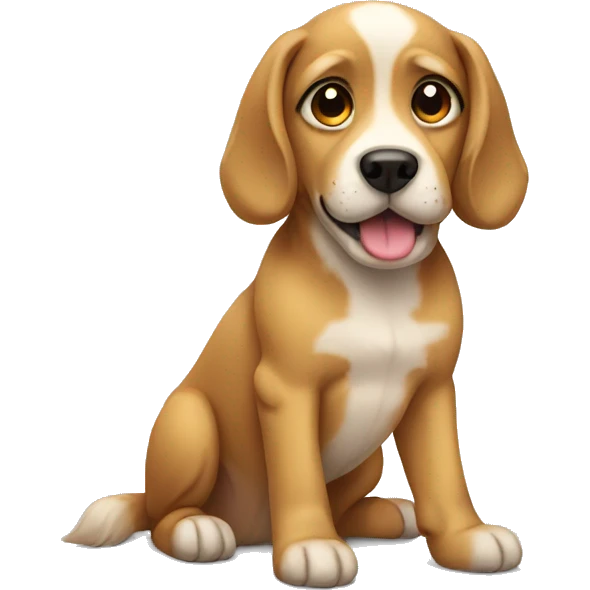 Cute dog emoji