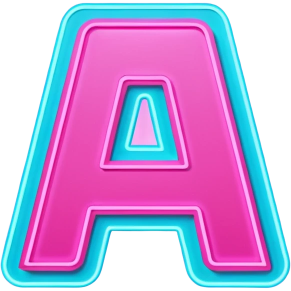 The letter A is designed in the Vape style (Vape theme) with dimensions of 512 by 512 emoji