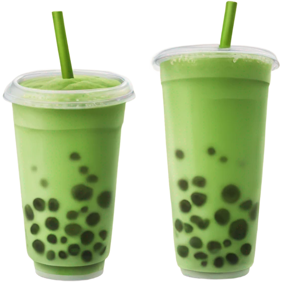 matcha bubble tea emoji