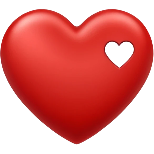 A heart with the name mark emoji