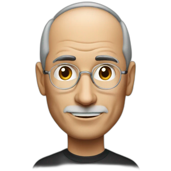 Steve Jobs introducing Apple Vision Pro emoji