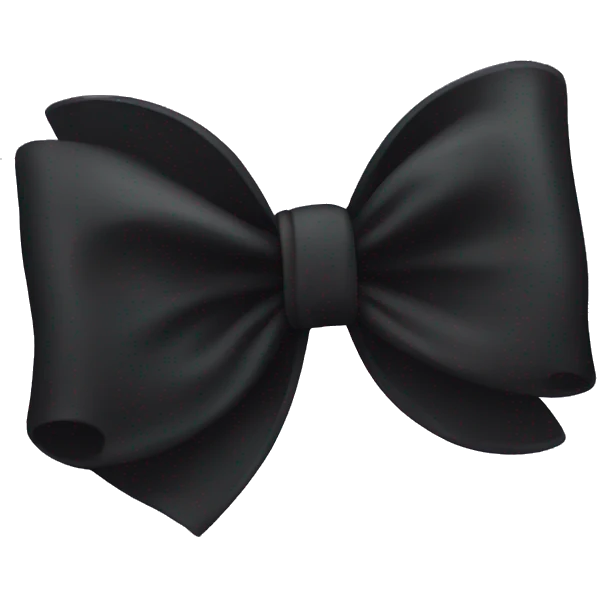 Black bow emoji