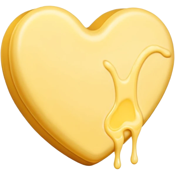 butter with large yellow heart emoji