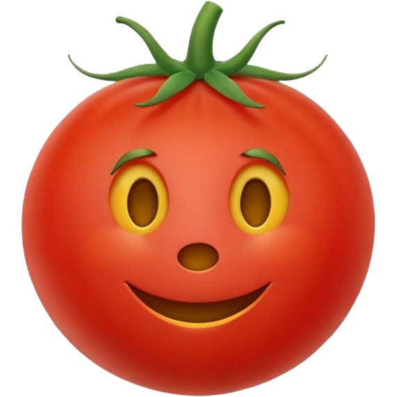 Tomatoe with smiley face animates  emoji
