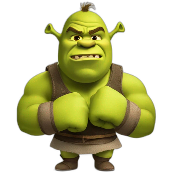 Shrek boxing emoji