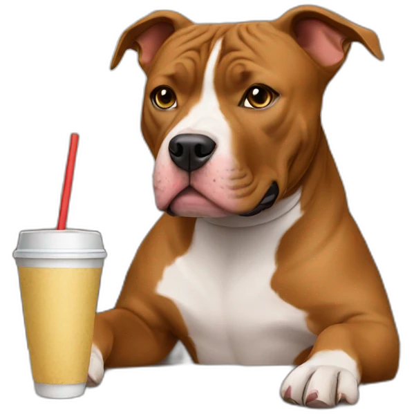 Pitbull café emoji