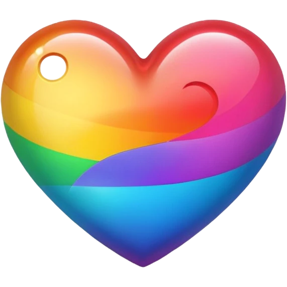 ￼rainbow heart emoji
