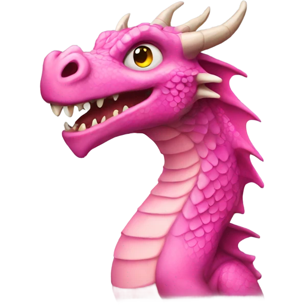 Pink dragon emoji