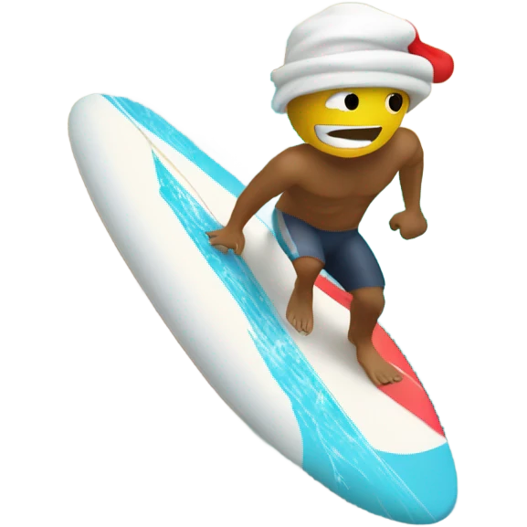 I surfing in Mexico at Christmas ￼ emoji