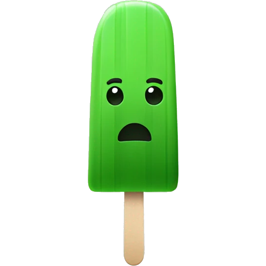 green popsicle no face  emoji