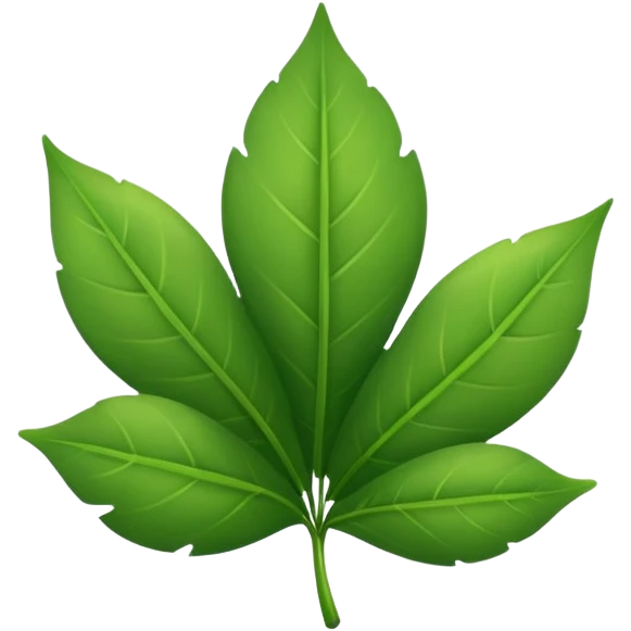 Round leaf emoji