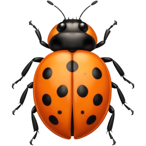 orange ladybug emoji