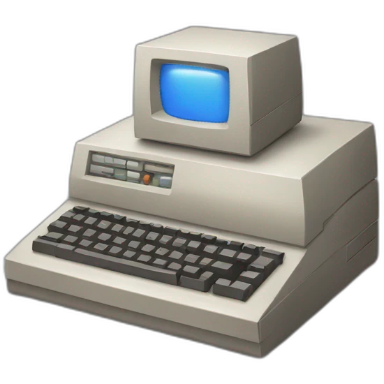 Pixel computer old school emoji
