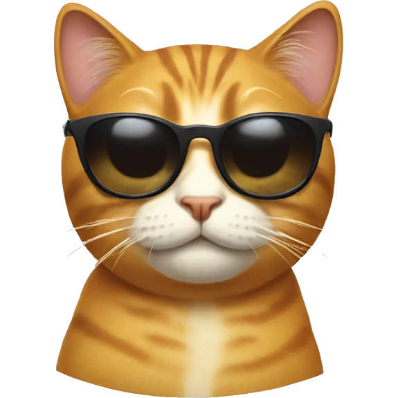 Cat with sunglasses emoji