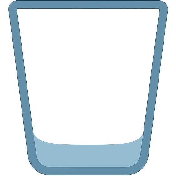 empty glass emoji