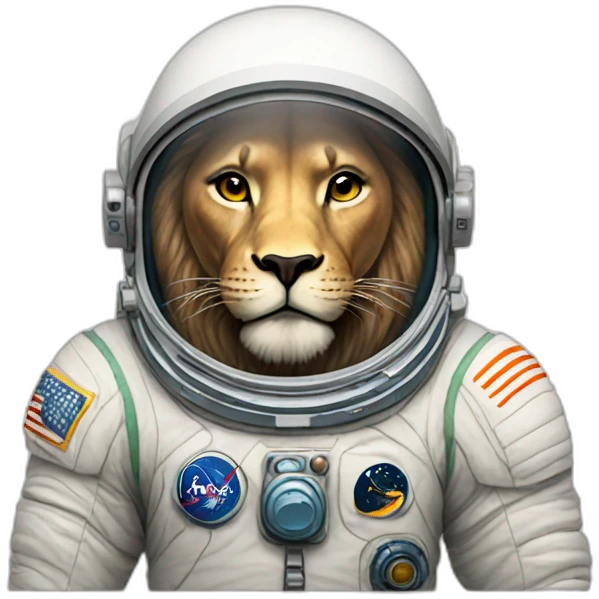 astronaut lion emoji