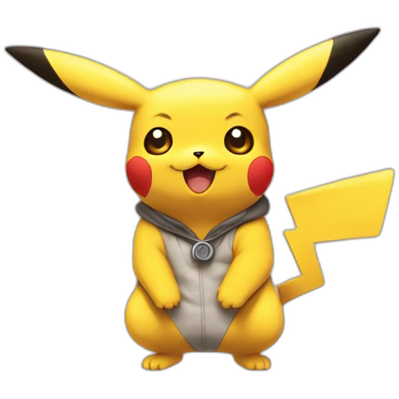 Pikachu faisant un câlin a Mew emoji