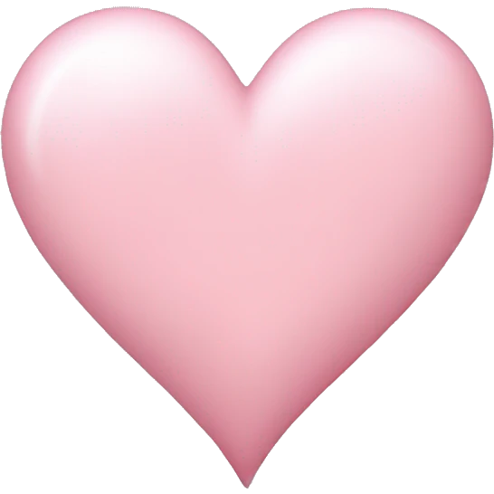 Light pink heart emoji