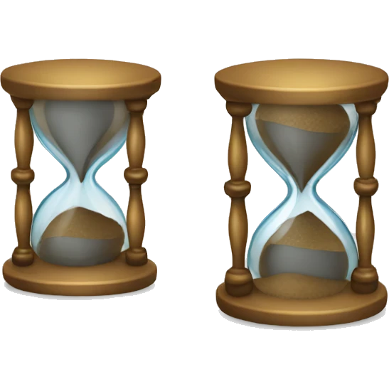 hourglass walking emoji