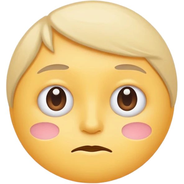 minimal flat emoji with mild tension,
slightly raised eyebrows,
thoughtful expression,
balanced emotion,
soft pastel tones,
modern health tracking app style,
transparent background,
vector illustration
 emoji