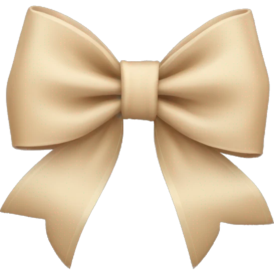 Beige bow  emoji