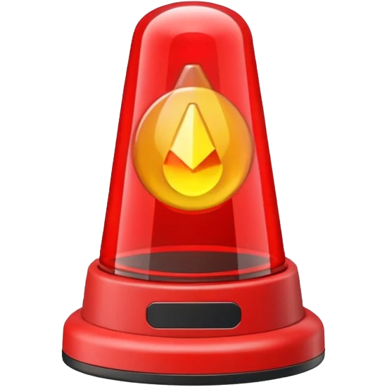 ne maják, ale majáček z auta s blikajícím červeným výstražným světlem emoji