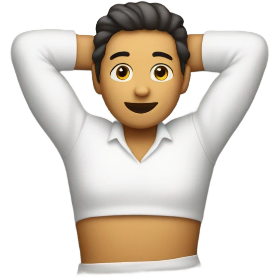 Laying on stomach emoji